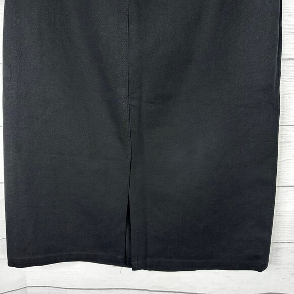 Dana Buchman Womens size 8 Pencil Skirt Black New With Slit 3449297 - Picture 5 of 10